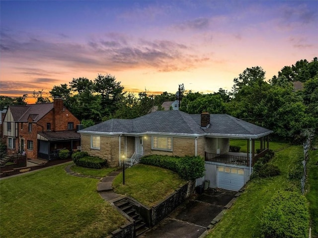 115 Norrington Dr, South Park, PA 15236 - ranch-style house featuring a yard, driveway, and a garage
