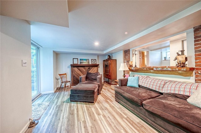 31 Nicholson St, Crafton, PA 15205 - living area featuring wood finished floors and baseboards