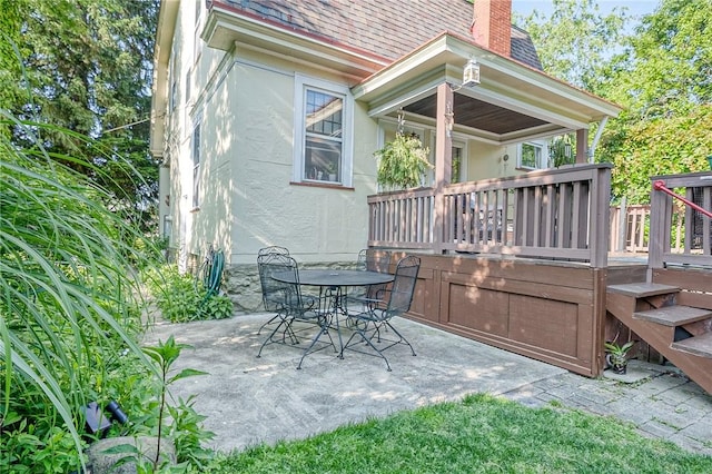 31 Nicholson St, Crafton, PA 15205 - view of patio / terrace with a wooden deck and outdoor dining area