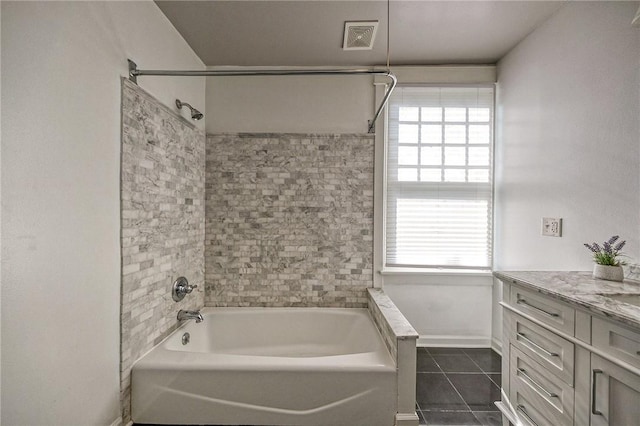 31 Nicholson St, Crafton, PA 15205 - full bathroom featuring tile patterned floors, healthy amount of natural light, shower / bathtub combination, and baseboards
