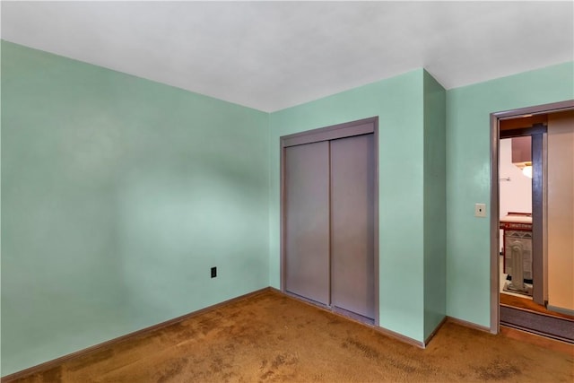 427 Harpers Ferry Rd, North Sewickley Twp, PA 15010 - unfurnished bedroom featuring carpet floors, baseboards, and a closet