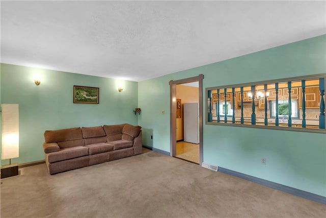 427 Harpers Ferry Rd, North Sewickley Twp, PA 15010 - living room with carpet flooring and baseboards