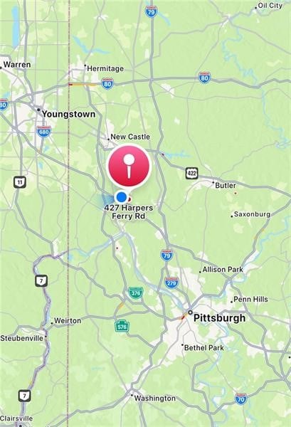427 Harpers Ferry Rd, North Sewickley Twp, PA 15010 - map / location