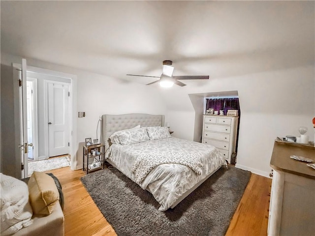 4330 Overhill St, Bethel Park, PA 15102 - bedroom featuring light wood-style floors, a ceiling fan, and baseboards