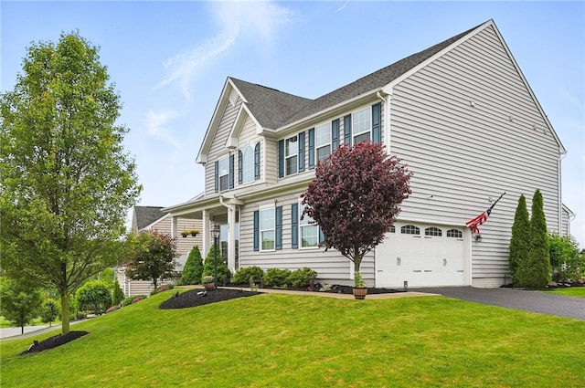 407 Isabella Ct, Zelienople Boro, PA 16063 - traditional-style house with an attached garage, asphalt driveway, and a front yard