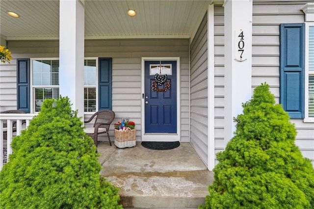 407 Isabella Ct, Zelienople Boro, PA 16063 - doorway to property featuring covered porch