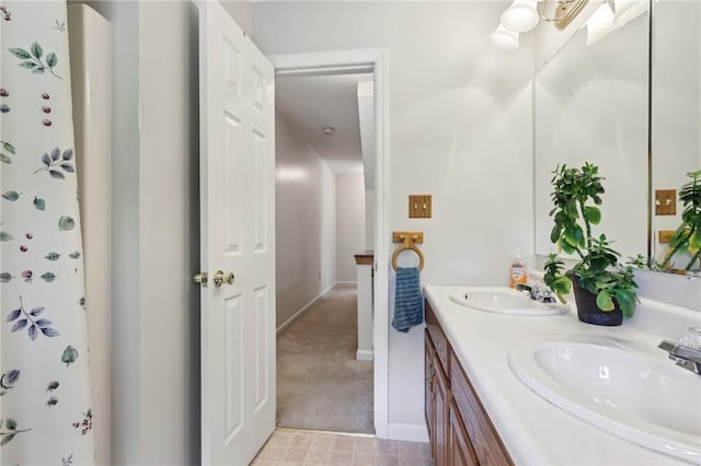 1025 Manor Vue Ct, Murrysville, PA 15626 - full bathroom featuring double vanity and baseboards