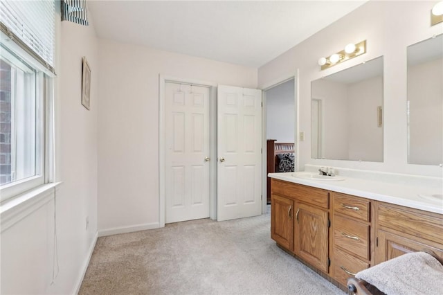 1025 Manor Vue Ct, Murrysville, PA 15626 - full bathroom featuring double vanity and carpet