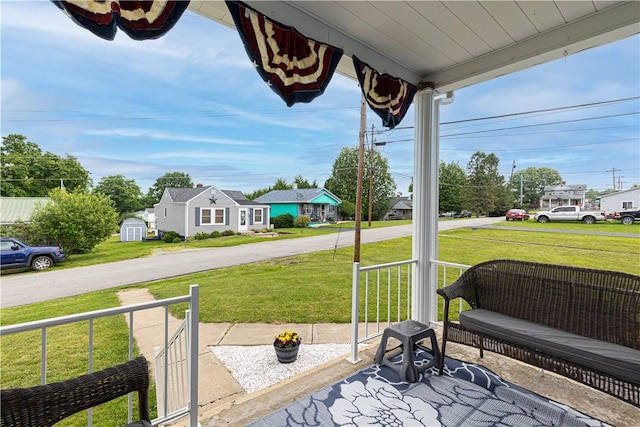5 Beach St, Centerville, PA 15358 - covered porch with a lawn