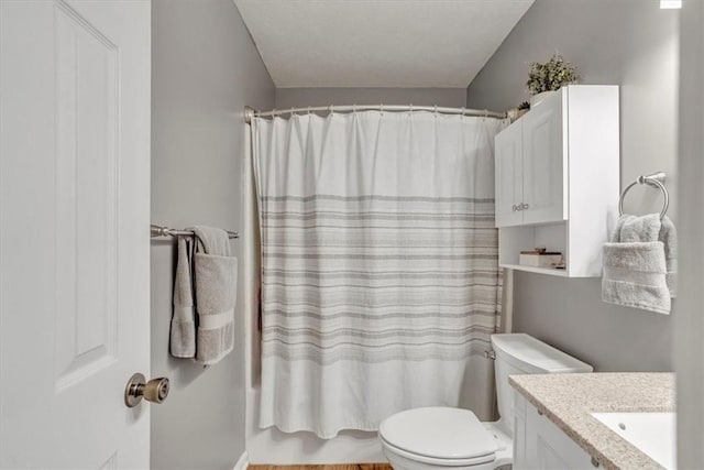 309 Wildflower Ct, Ross Twp, PA 15202 - bathroom with vanity, toilet, and shower / bathtub combination with curtain