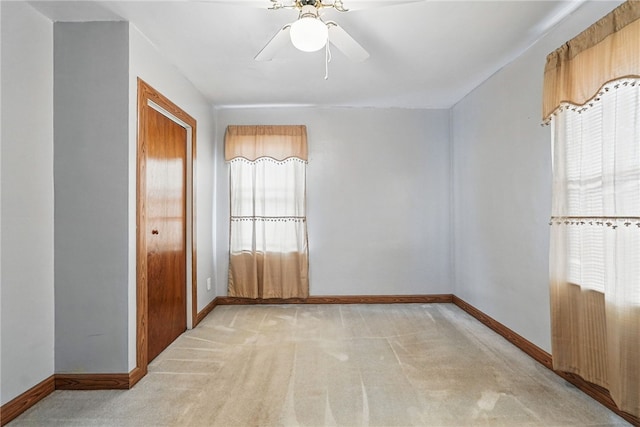 1122 Tyndall St, Sheraden, PA 15204 - unfurnished room featuring ceiling fan, baseboards, and carpet flooring