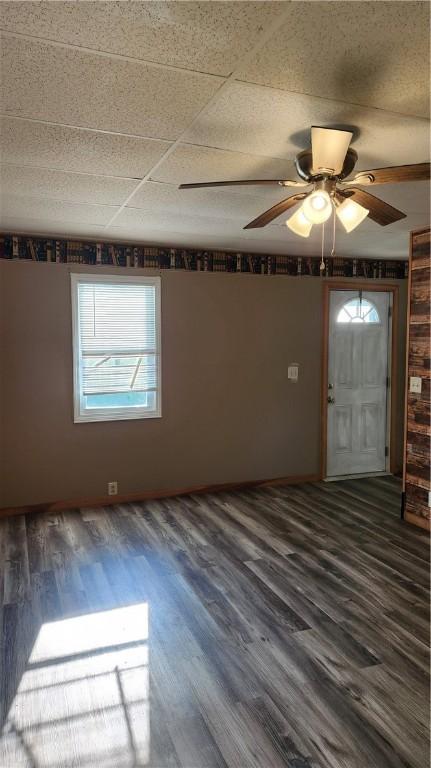 1737 Perry Hwy, Volant, PA 16156 - spare room featuring wood finished floors and ceiling fan