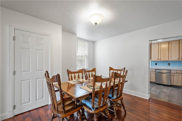 1313 Virginia Ave, Mt Washington, PA 15211 - dining space with dark wood-style flooring and baseboards