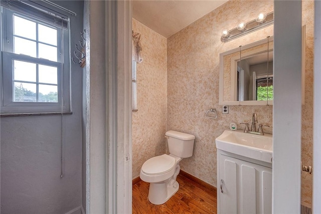 3333 Walther Ln, Upper St Clair, PA 15241 - bathroom featuring wood finished floors, vanity, and healthy amount of natural light