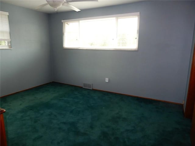 204 Stonebrook Dr, Peters Twp, PA 15317 - spare room with ceiling fan, healthy amount of natural light, and carpet flooring