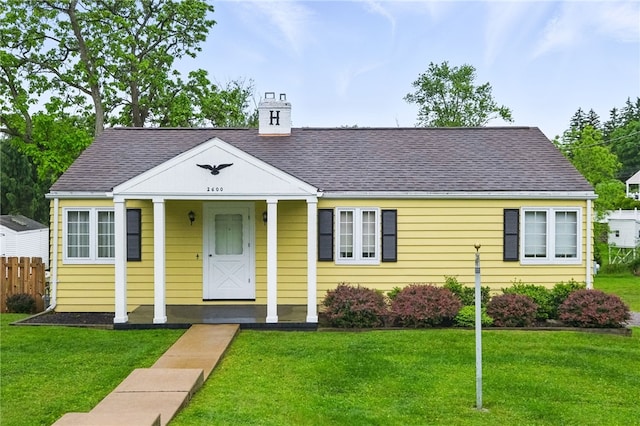 2600 Locust Ln, Hampton, PA 15101 - view of front of home with a chimney and a shingled roof
