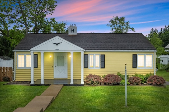 2600 Locust Ln, Hampton, PA 15101 - view of front of house with a chimney and a shingled roof
