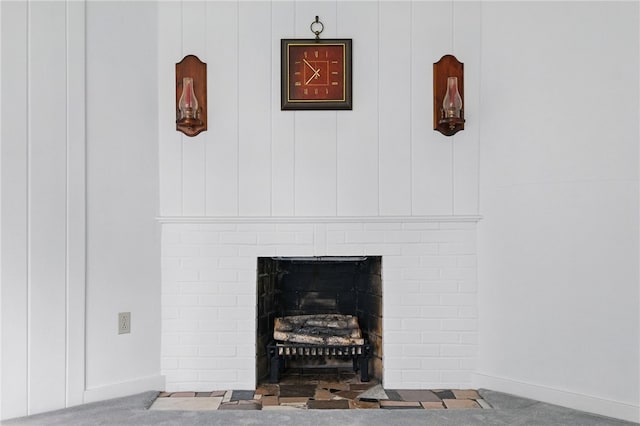 2600 Locust Ln, Hampton, PA 15101 - detailed view of baseboards and a fireplace