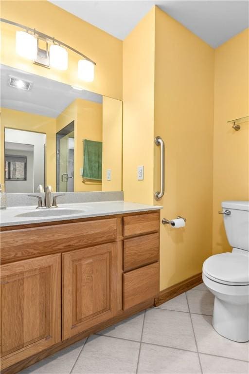 7005 Franklin Rd, Cranberry Twp, PA 16066 - bathroom featuring toilet, tile patterned flooring, and vanity