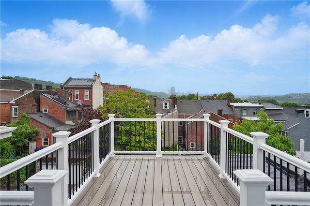 346 45th St, Lawrenceville, PA 15201 - wooden terrace featuring a residential view
