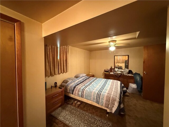 201 Lebanon Manor Dr, West Mifflin, PA 15122 - bedroom with a ceiling fan and carpet floors