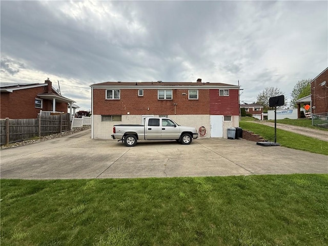 201 Lebanon Manor Dr, West Mifflin, PA 15122 - rear view of house with brick siding