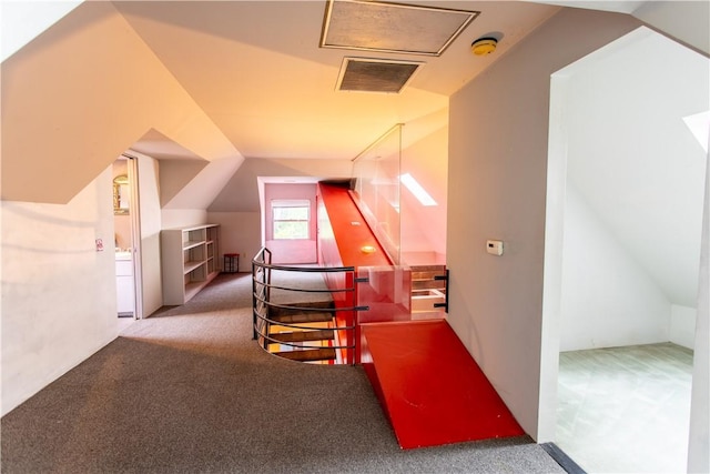 6542 Dalzell Pl, Squirrel Hill, PA 15217 - bonus room featuring carpet and vaulted ceiling
