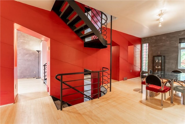 6542 Dalzell Pl, Squirrel Hill, PA 15217 - staircase featuring wood finished floors