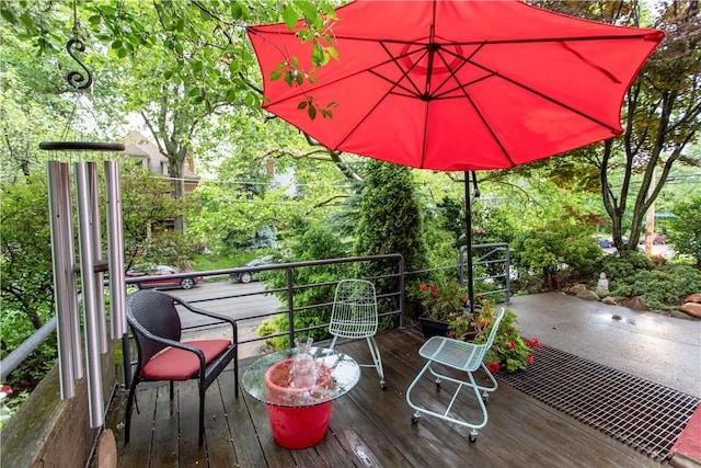 6542 Dalzell Pl, Squirrel Hill, PA 15217 - view of wooden terrace