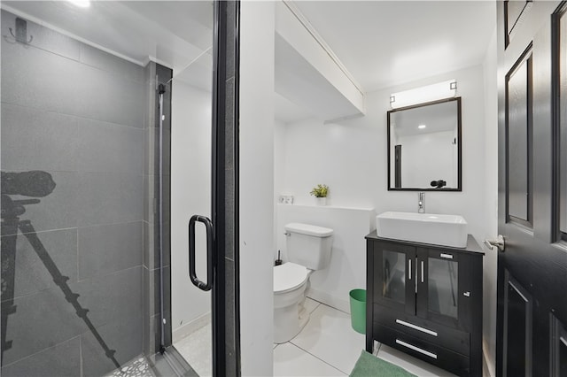 2023 Conlin St, West Mifflin, PA 15122 - bathroom with vanity, a stall shower, toilet, and baseboards