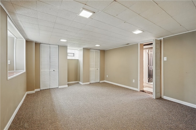 2023 Conlin St, West Mifflin, PA 15122 - finished below grade area with carpet flooring and baseboards