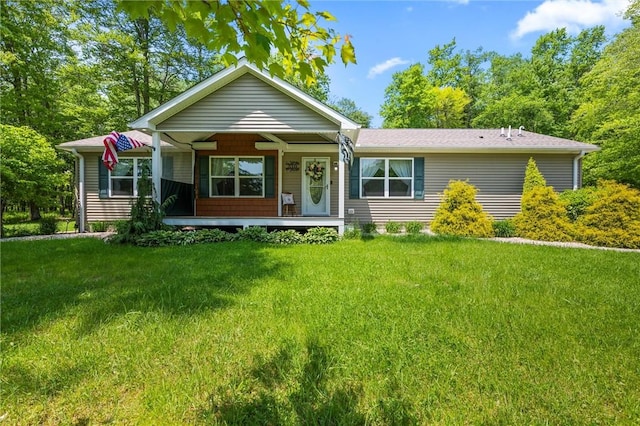 310 Laurel Ln, Leeper, PA 16233 - view of front of property with covered porch and a front yard