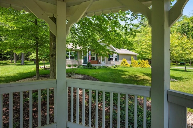 310 Laurel Ln, Leeper, PA 16233 - covered porch with a yard