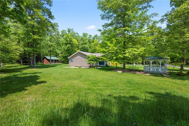 310 Laurel Ln, Leeper, PA 16233 - view of grassy yard featuring a gazebo