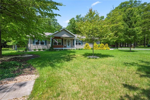 310 Laurel Ln, Leeper, PA 16233 - view of front facade featuring covered porch and a front lawn