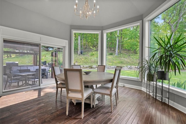 301 Chinquapin Ln, Marshall, PA 15090 - sunroom featuring a chandelier