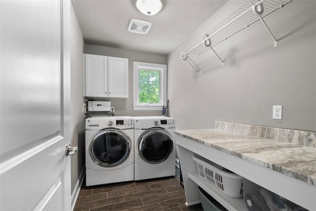 301 Chinquapin Ln, Marshall, PA 15090 - laundry room with washing machine and clothes dryer, cabinet space, wood finish floors, and baseboards