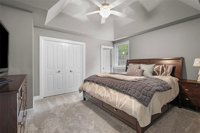 301 Chinquapin Ln, Marshall, PA 15090 - bedroom featuring light colored carpet, baseboards, a ceiling fan, and a closet
