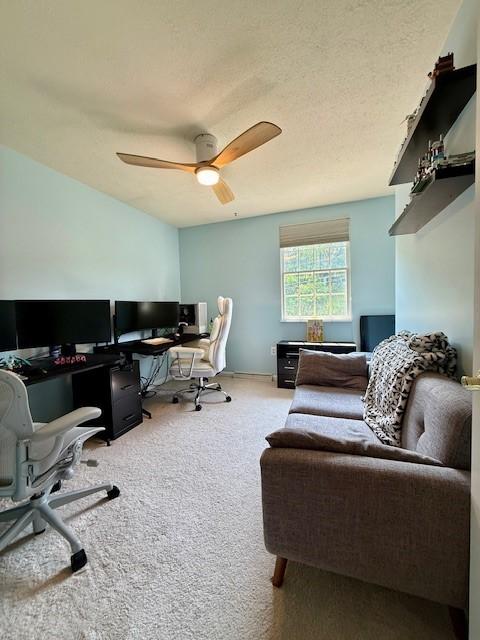116 Valleycrest Dr, Cecil, PA 15321 - carpeted office space with a ceiling fan