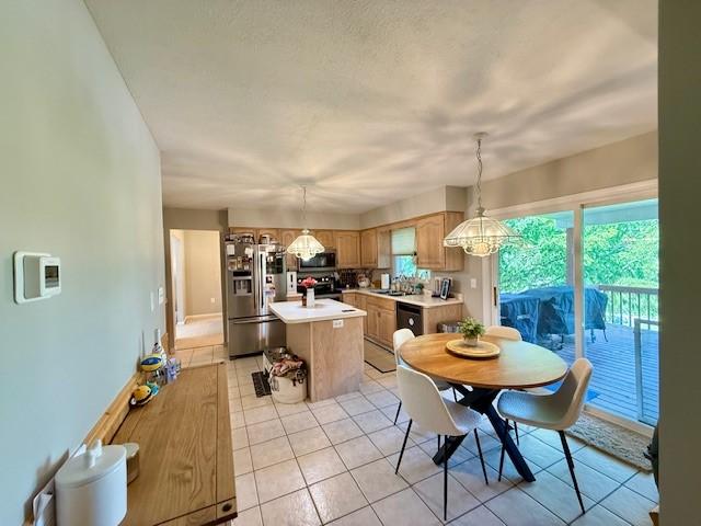 116 Valleycrest Dr, Cecil, PA 15321 - dining area featuring light tile patterned floors and a chandelier