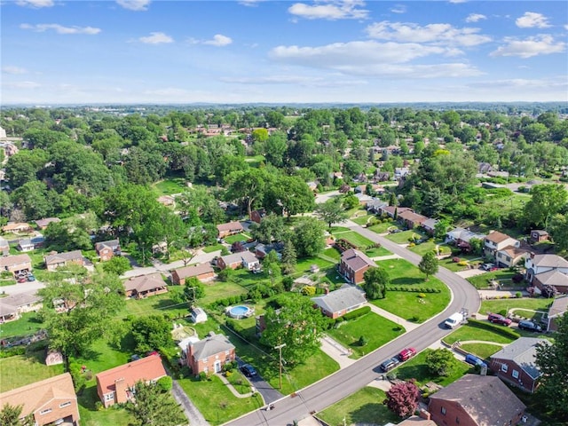 4335 Frank St, Whitehall, PA 15227 - aerial overview of property's location with nearby suburban area and a tree filled landscape