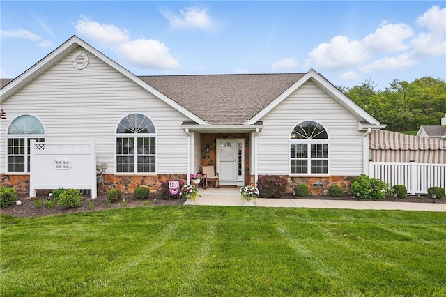 342 Saddlebrook Rd, West Deer, PA 15044 - ranch-style home featuring stone siding and a shingled roof