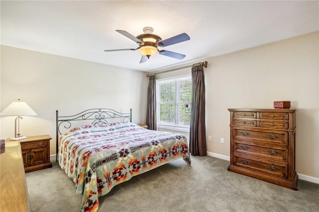 91 Shenot Rd, Marshall, PA 15090 - bedroom with light colored carpet, baseboards, and ceiling fan