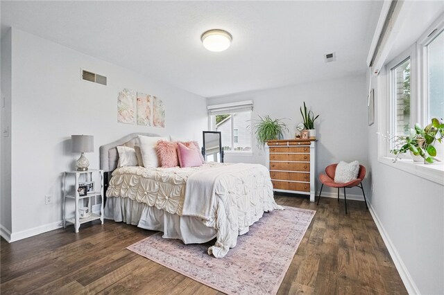 123 Ashley Hill Dr, Mccandless, PA 15090 - bedroom featuring dark wood-style flooring and baseboards