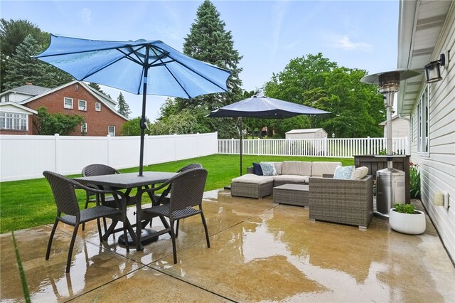 123 Ashley Hill Dr, Mccandless, PA 15090 - view of patio with an outdoor hangout area and outdoor dining space