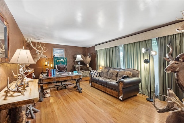 829 Hecla Rd, Mount Pleasant Twp Wml, PA 15666 - office area featuring wood finished floors