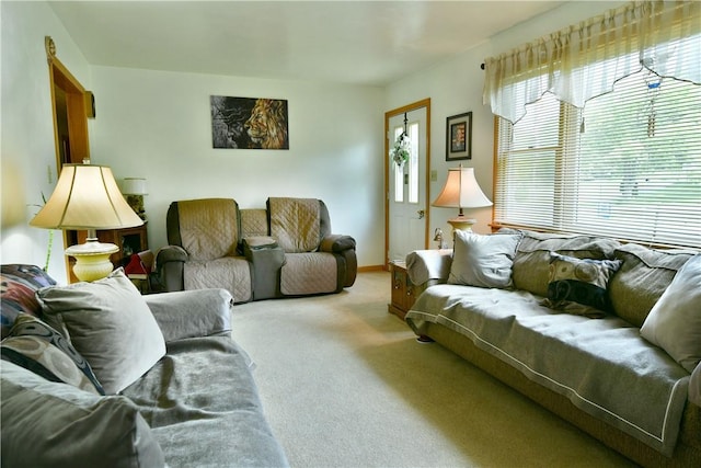 3062 Longview Rd, Hermitage, PA 16148 - carpeted living room featuring baseboards