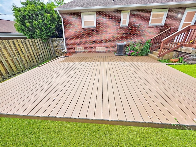 2828 School St, Harmony Twp Bea, PA 15003 - view of wooden deck