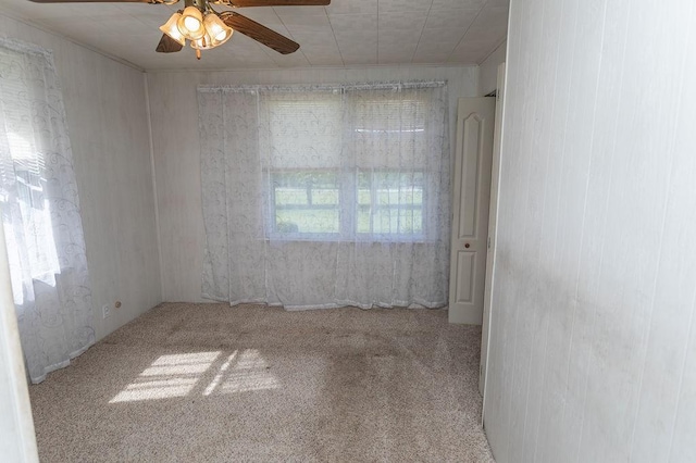 508 Meadow St, North Union Twp, PA 15401 - spare room with carpet and a ceiling fan