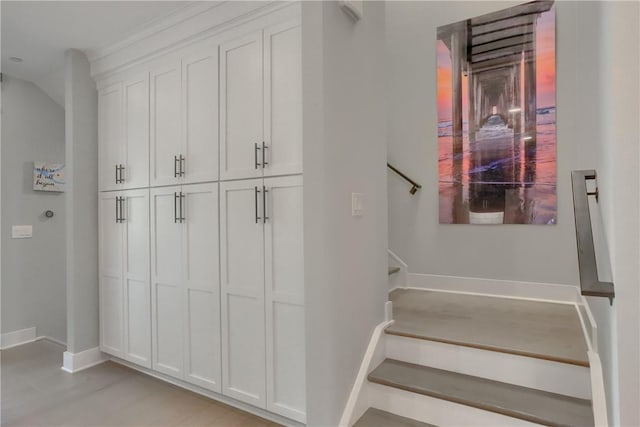 302 Highpointe Dr, Seven Fields Boro, PA 16046 - stairs featuring baseboards